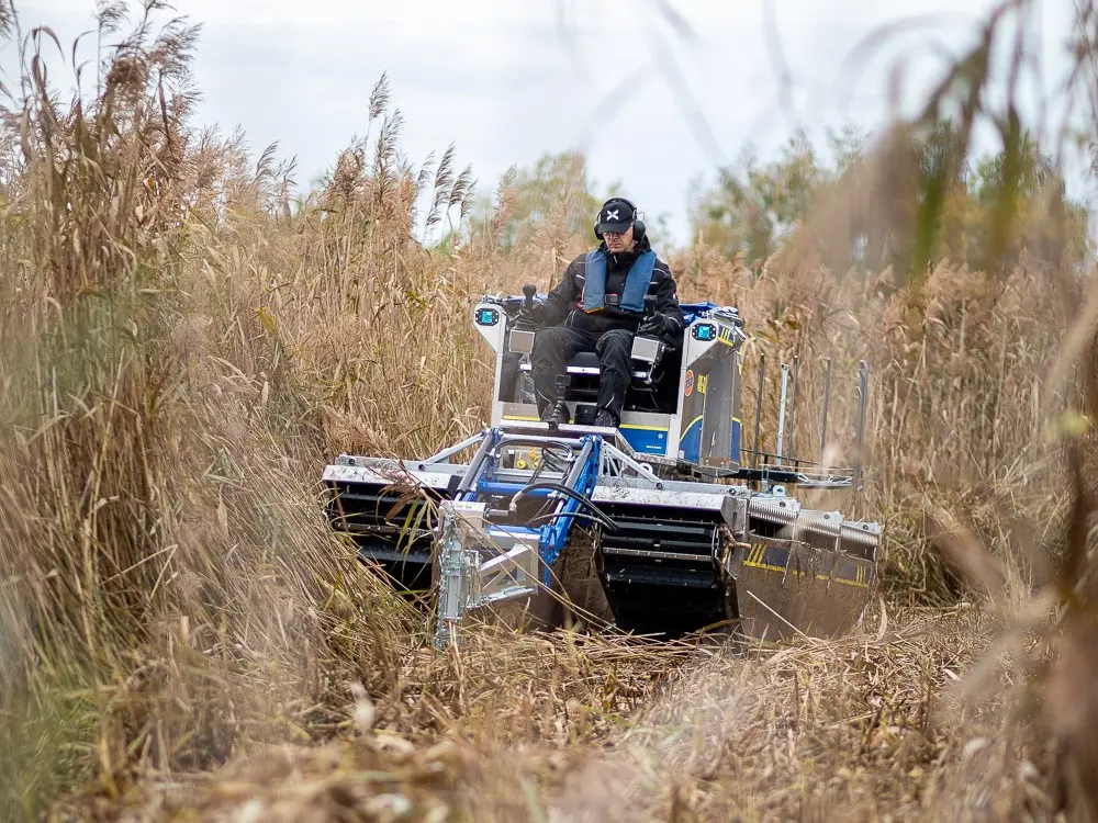 Truxor with specialist aquatic management attachment